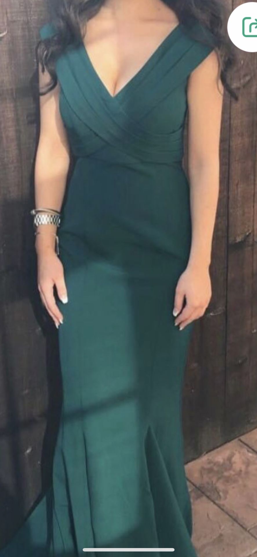 Formal Mermaid Emerald Green Dress