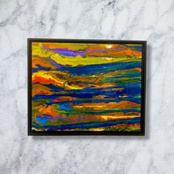 Original 16x20 Framed Abstract Painting by: Alpino_Gallery Thumbnail