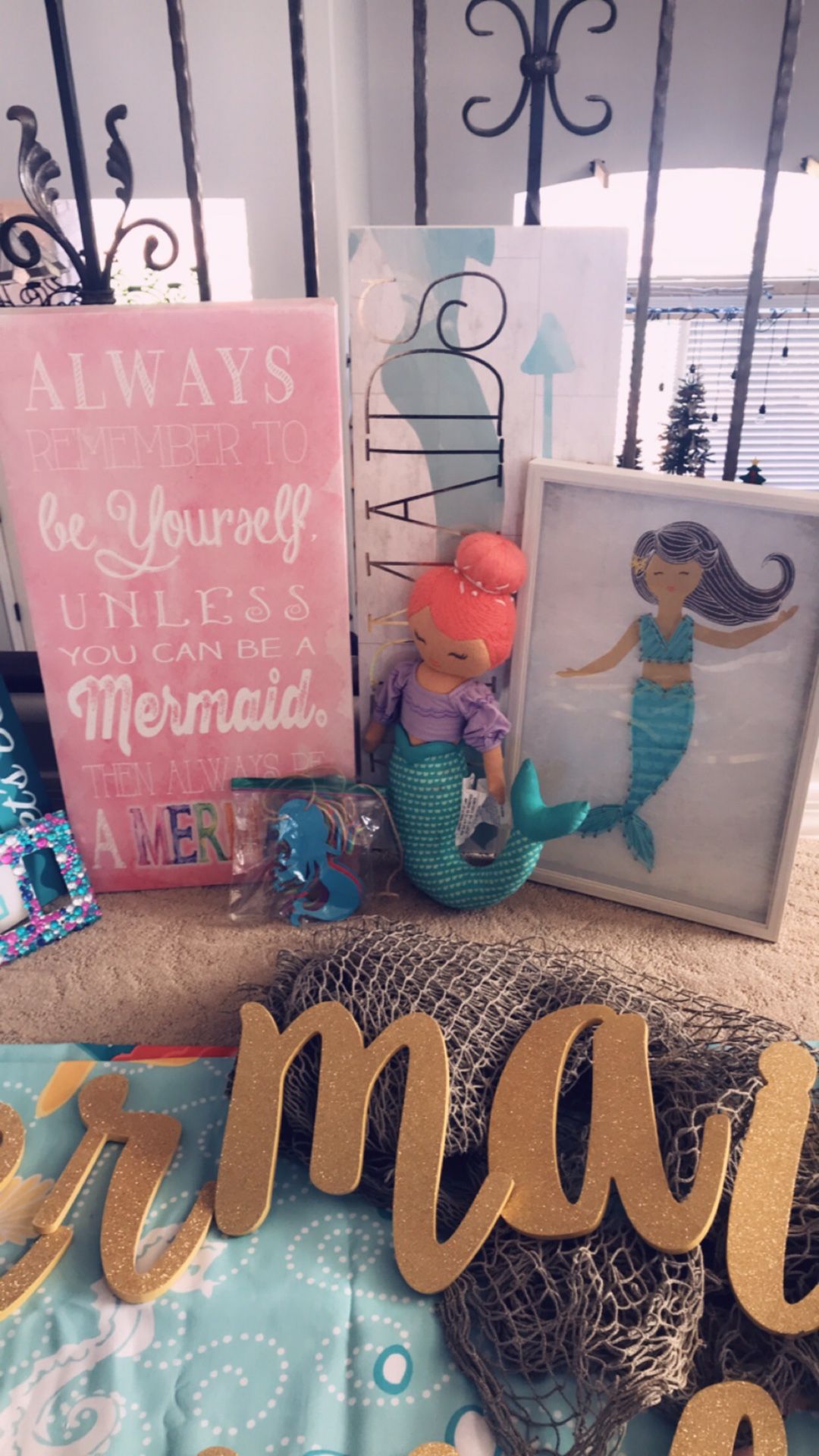 Girls Mermaid Bedroom Decor (EVERYTHING you need to Decorate a lil girls room)