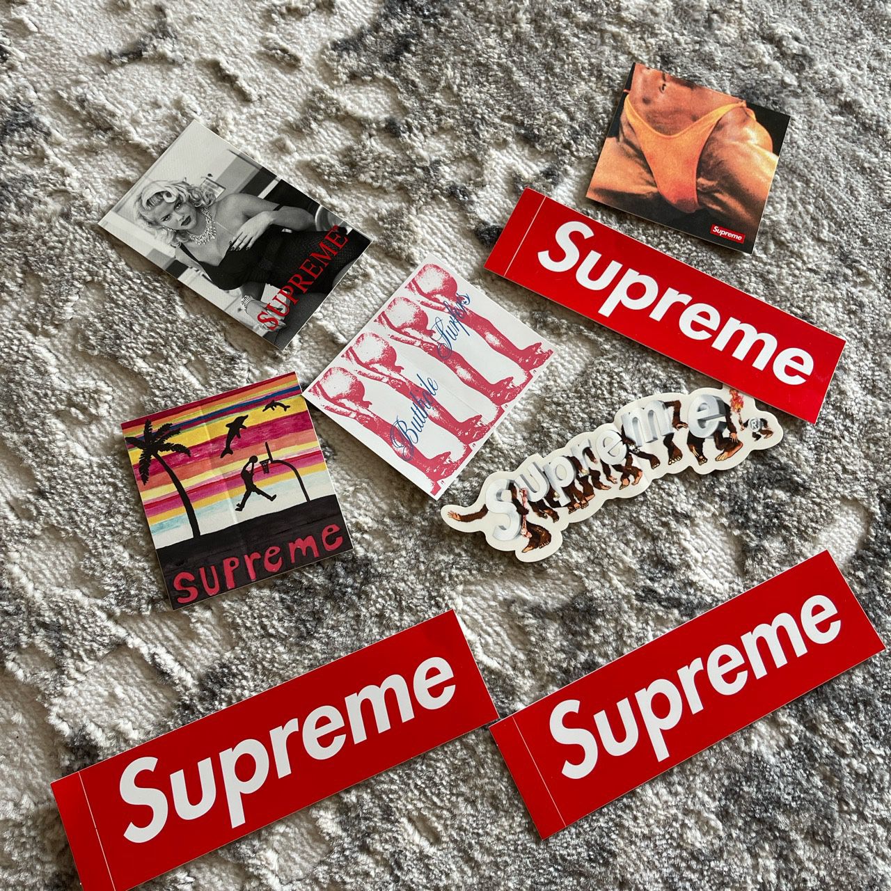 Authentic Supreme Sticker Collection