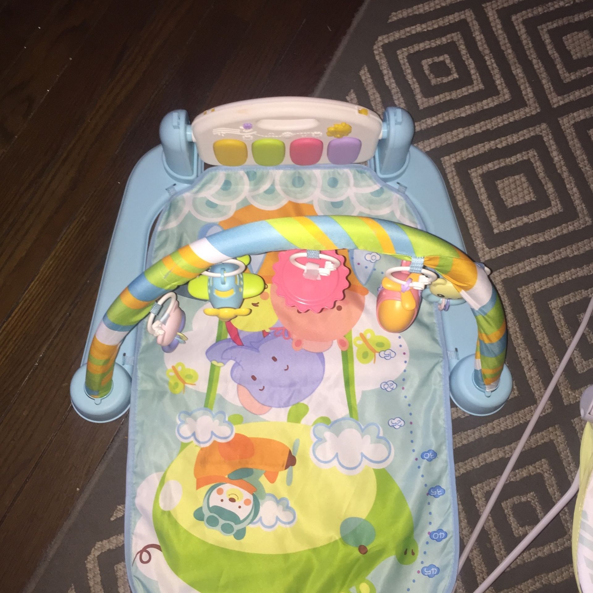 Baby Bouncer And Baby Tummy Kick & Play