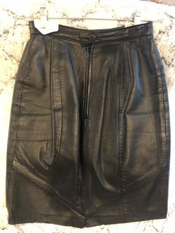 Real Leather Pencil Skirt Thumbnail