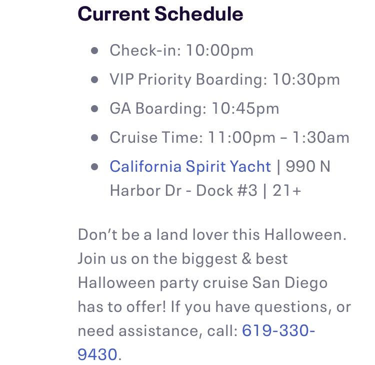 The Black Pearl Halloween Yacht Party Tickets