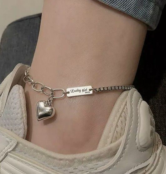"Lucky Girl" 925 Silver Anklet