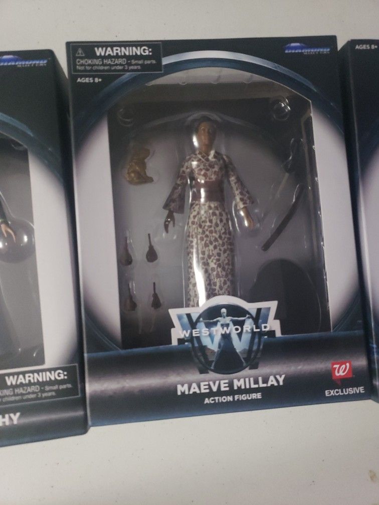 Set Of 4 Westworld Action Figures Collection New