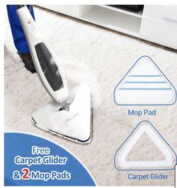 Steam Mop, Powerful Floor Steamer, Tile Cleaner and Hard Wood Floor Cleaner Thumbnail