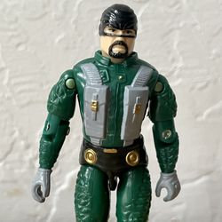 Vintage 1989 G.I. Joe Aero Viper Action Figure With Helmet Accessory Collectible Toy Thumbnail
