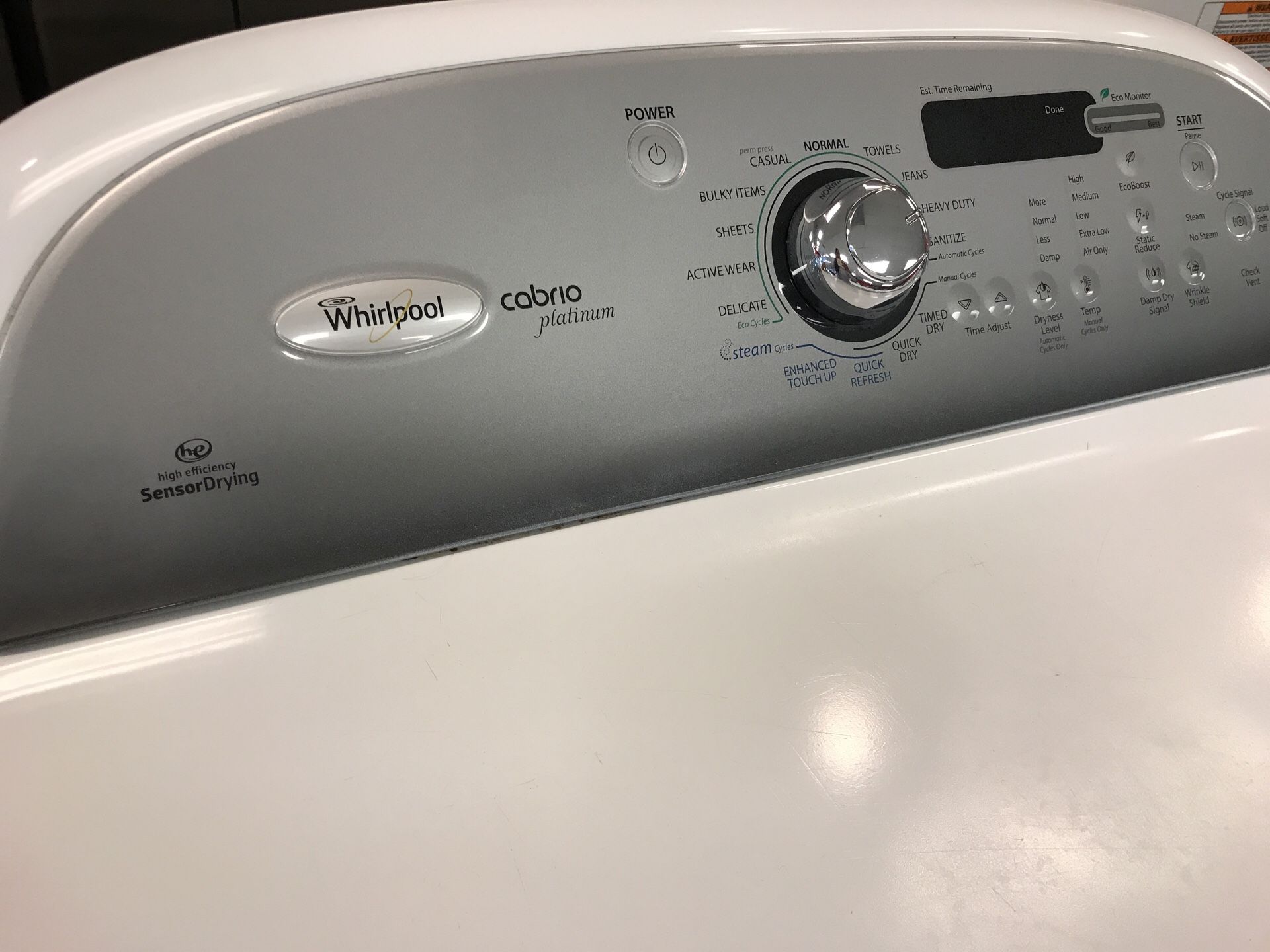 Whirlpool Cabrio Platinum Washer and Dryer Set for Sale in Orlando, FL