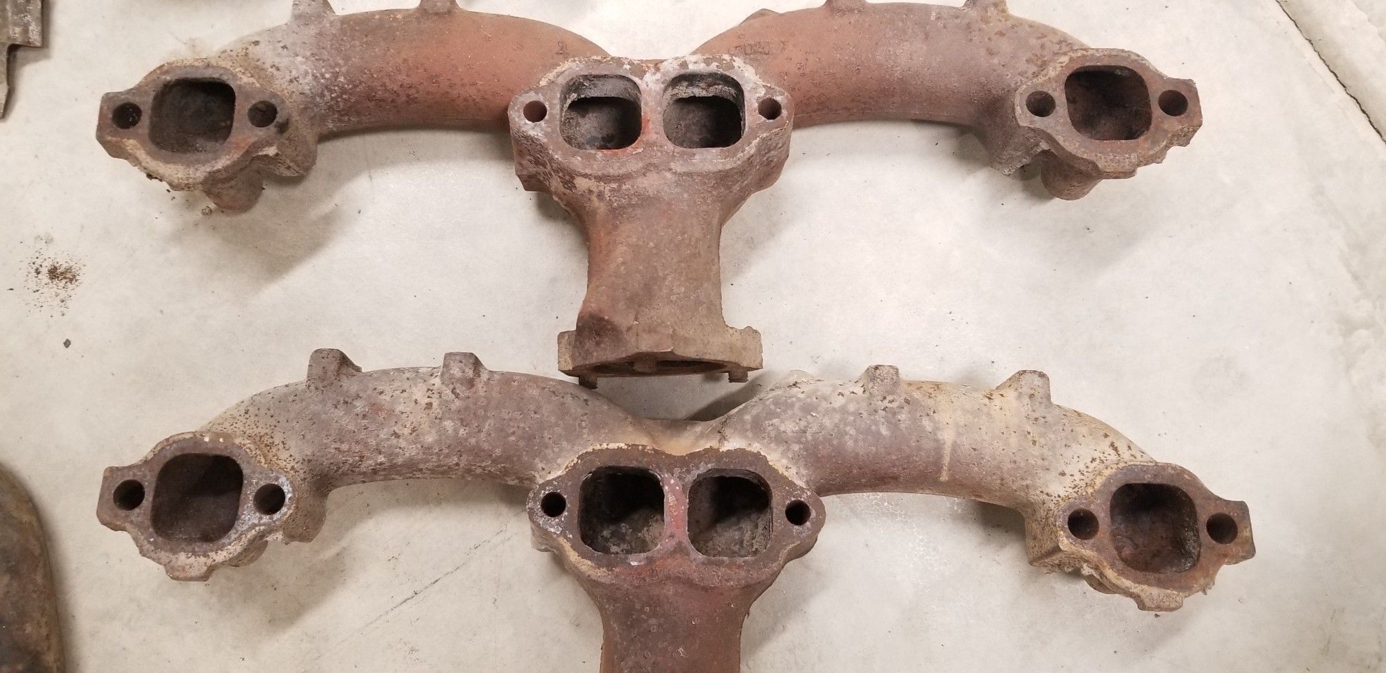 1972 Blazer K5 original exhaust manifolds w/ heat shields and hardware
