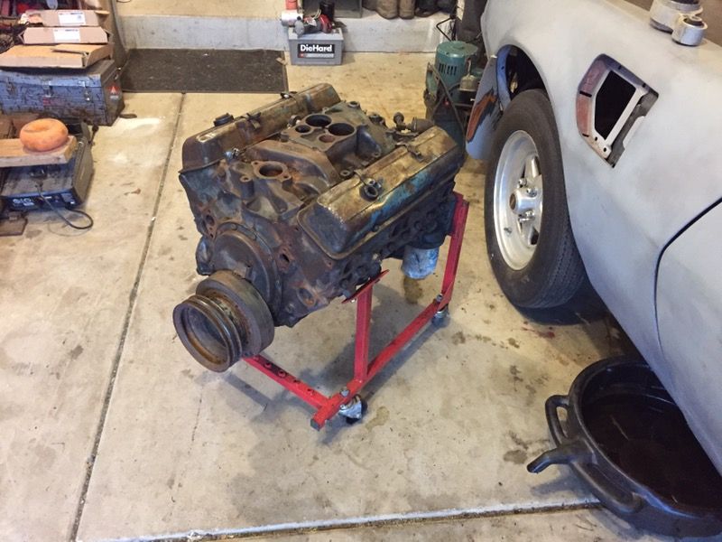 Chevy 350 4 bolt main small block long block 3970010 H47 38 GM for Sale