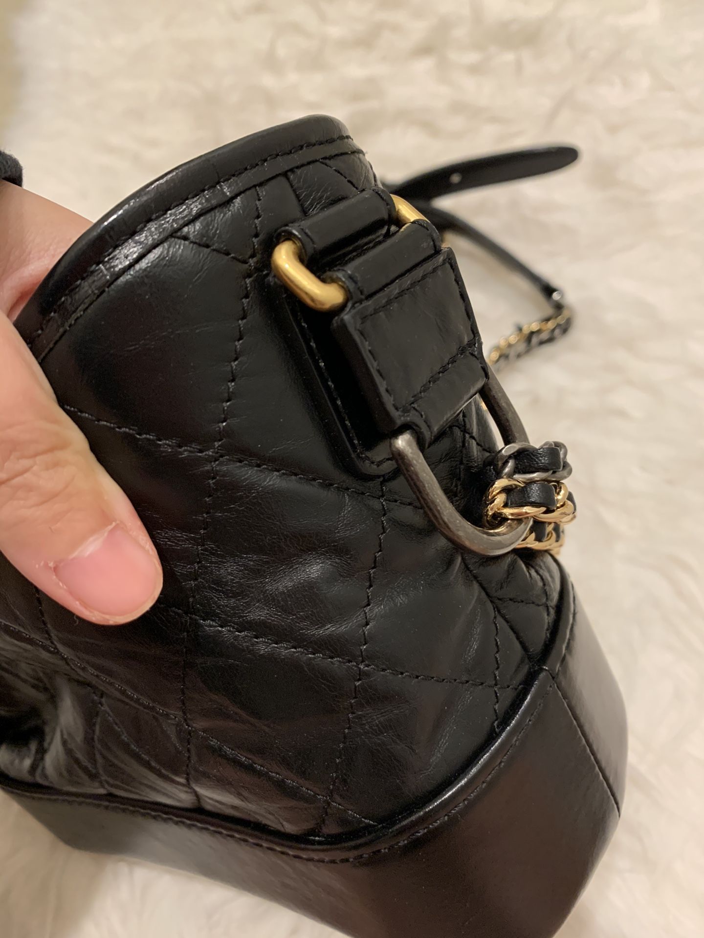 Authentic Chanel Gabrielle Hebo Black Bag,
