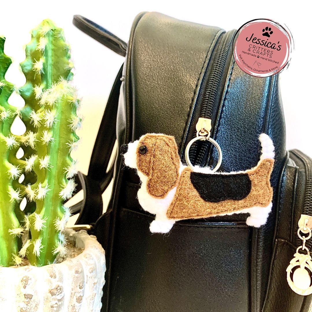Basset Hound Keychains/Ornaments!