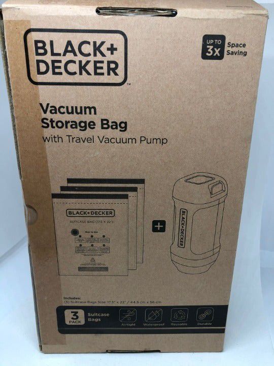 Vacuum Storage Bag w/ travel vacuum pump