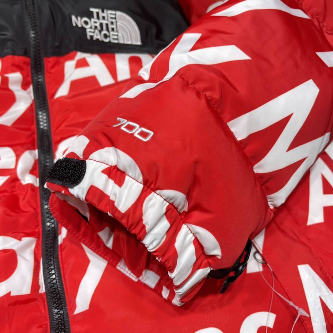 Supreme X North Face By Any Means Necessary Red Large Nuptse