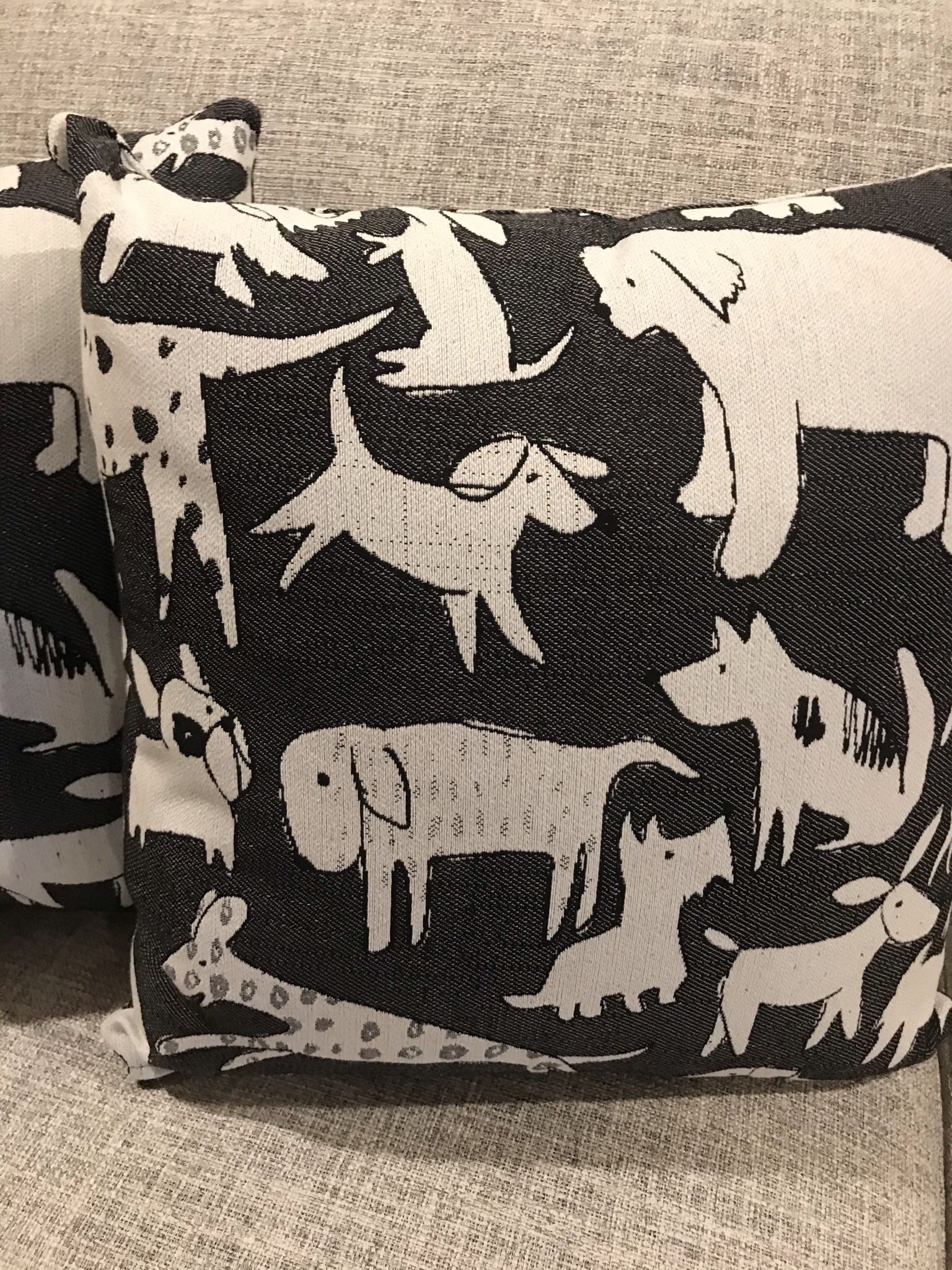 PILLOWS (2). Accent Dog Doggie Upholstery Quality for Sale in Everett