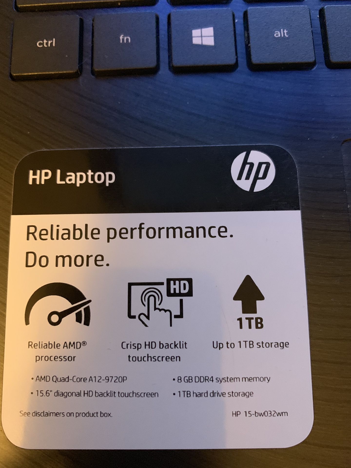 HP laptop with backpack and mice