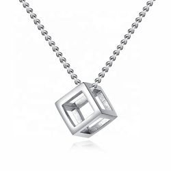 "Fashion Style Simple Square Hollow Out Small Box Pendant Necklace, N90201P157
 
  Thumbnail