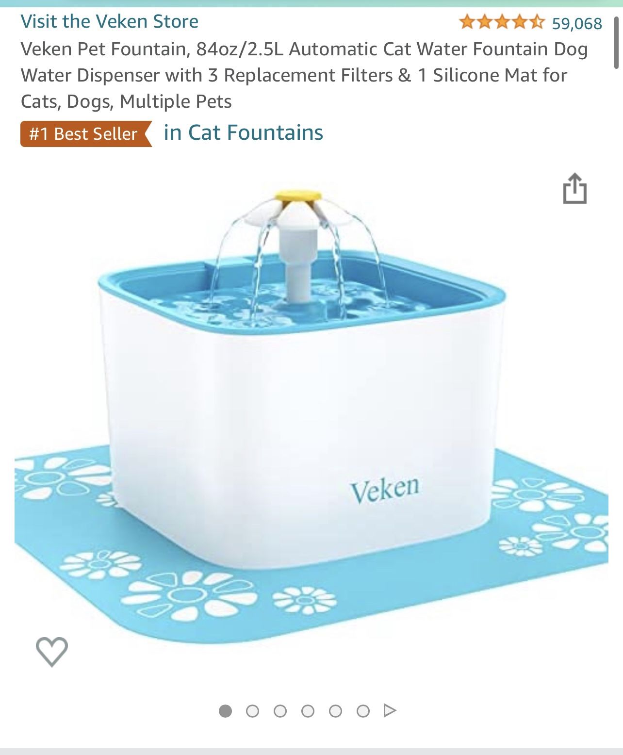 Cat Water Fountain