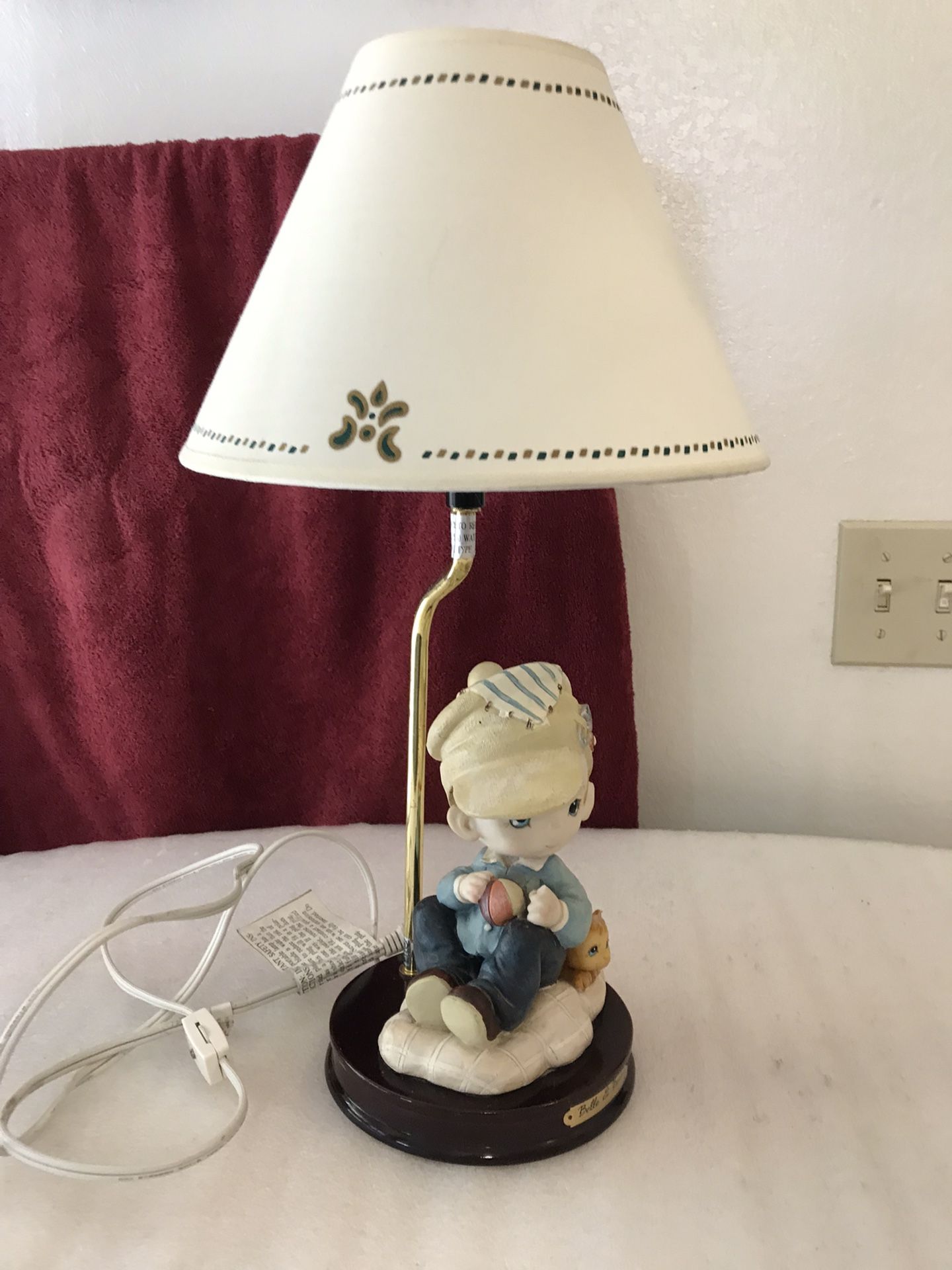 Turtle King Corp. Belle & Benny Precious Moments Figure Lamp