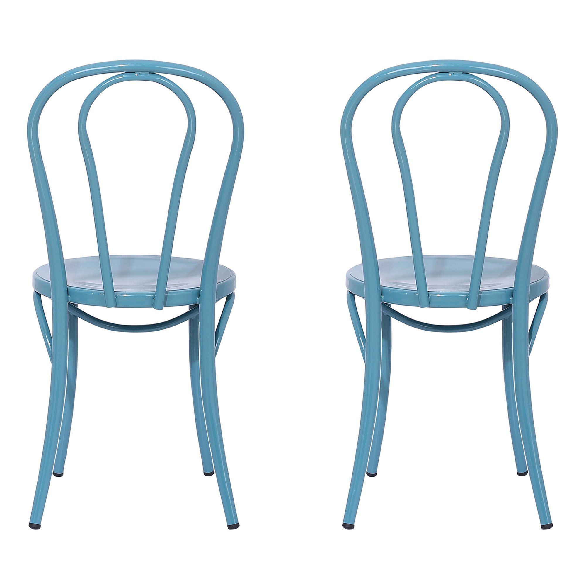 Ellie Metal Bistro Chairs Set of 2