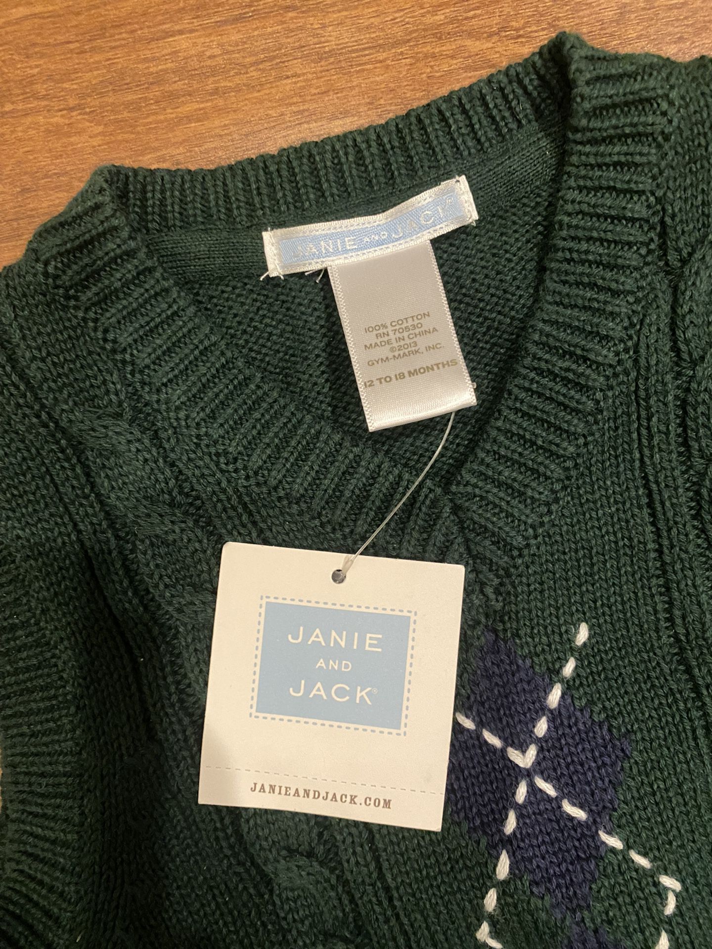 Janie And Jack Infant Sweater Vest 