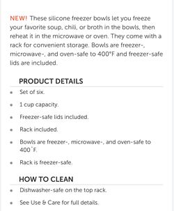 Pampered chef freezer rack with bowls Thumbnail