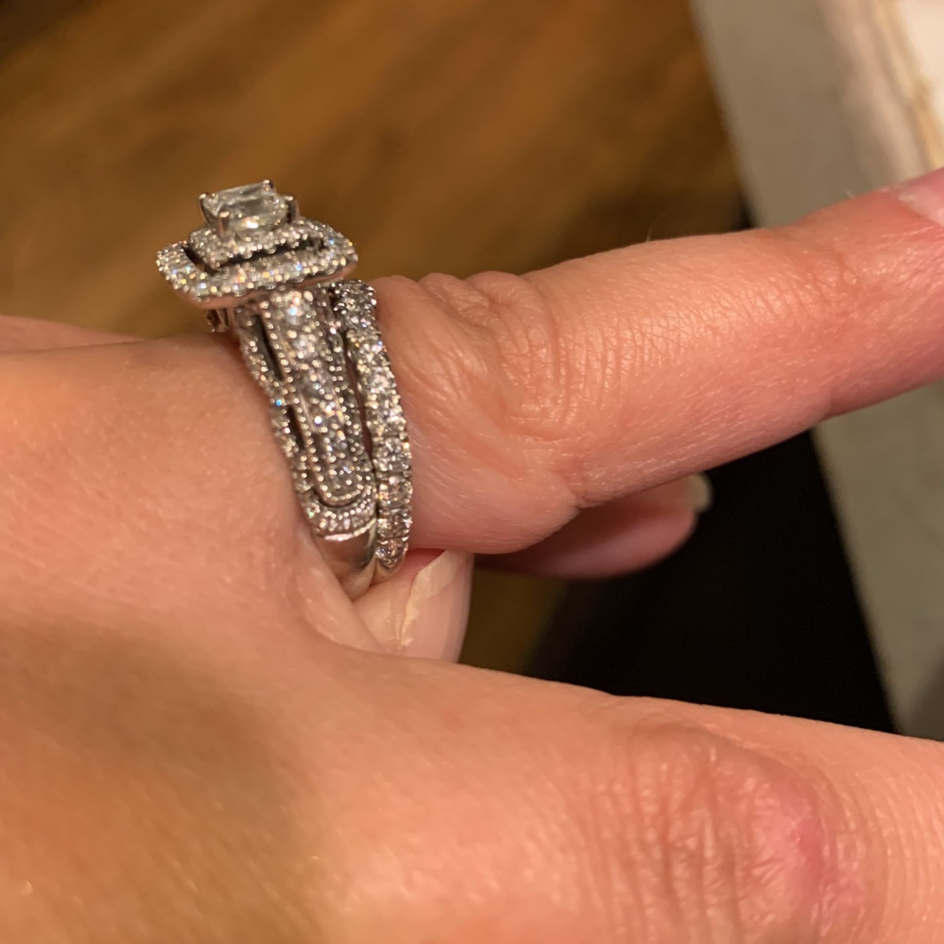 Vera Wang Love Collection Engagement AND Neil Lane wedding Band
