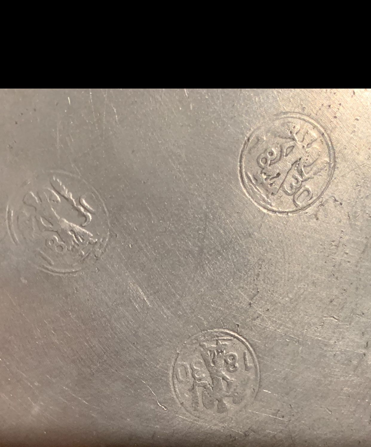 Solid Pewter Plates
