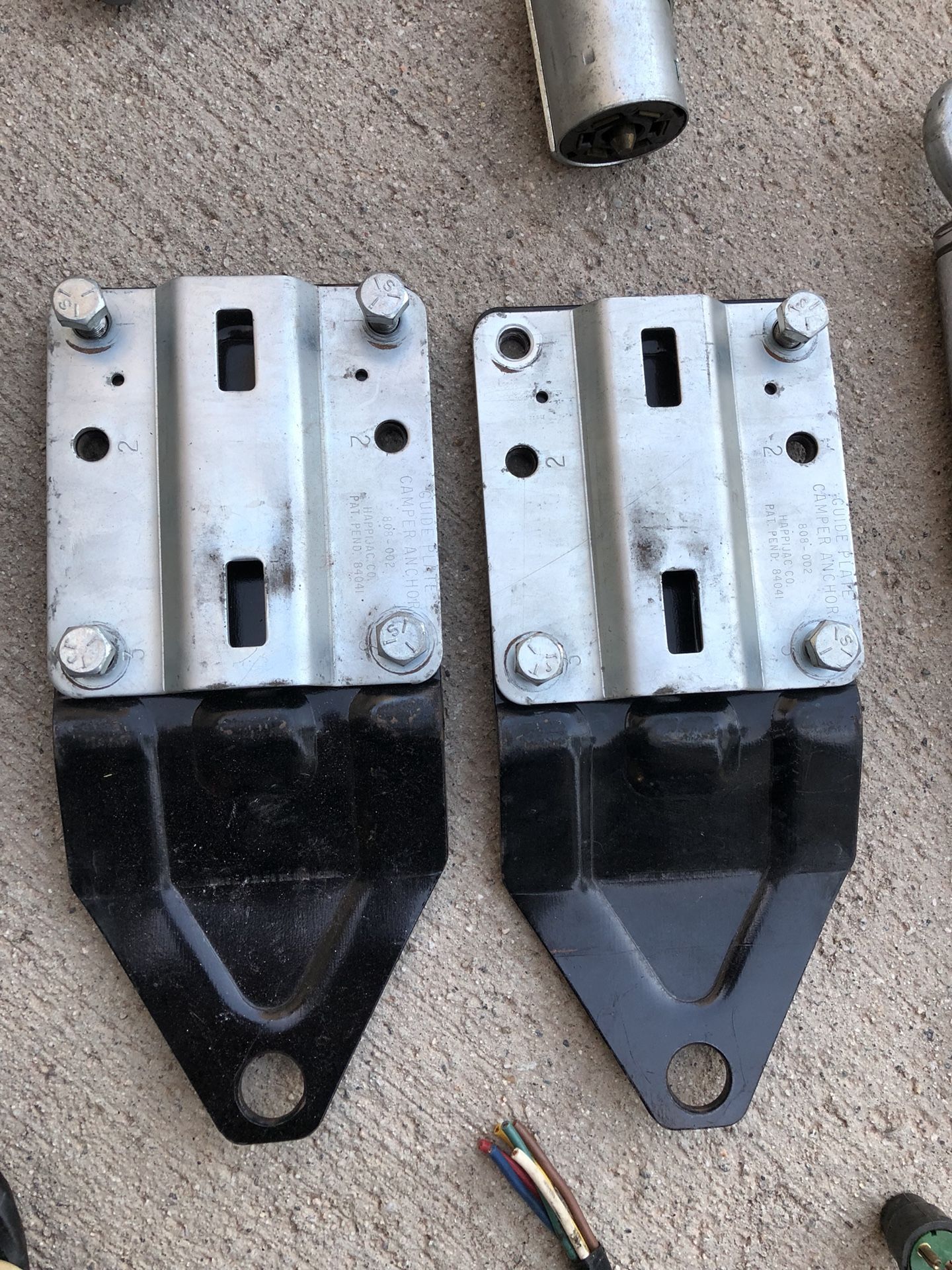 Happijac guide plate camper anchor parts w/metal tool box for Sale in