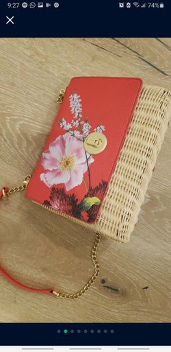 Ted Baker Sunday Straw Bag Purse Clutch  Thumbnail