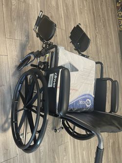 Brand new wheelchair has never been used I live in ZIP Code 19115 it is free totally free the only thing that it does not have is the cushion it is br Thumbnail