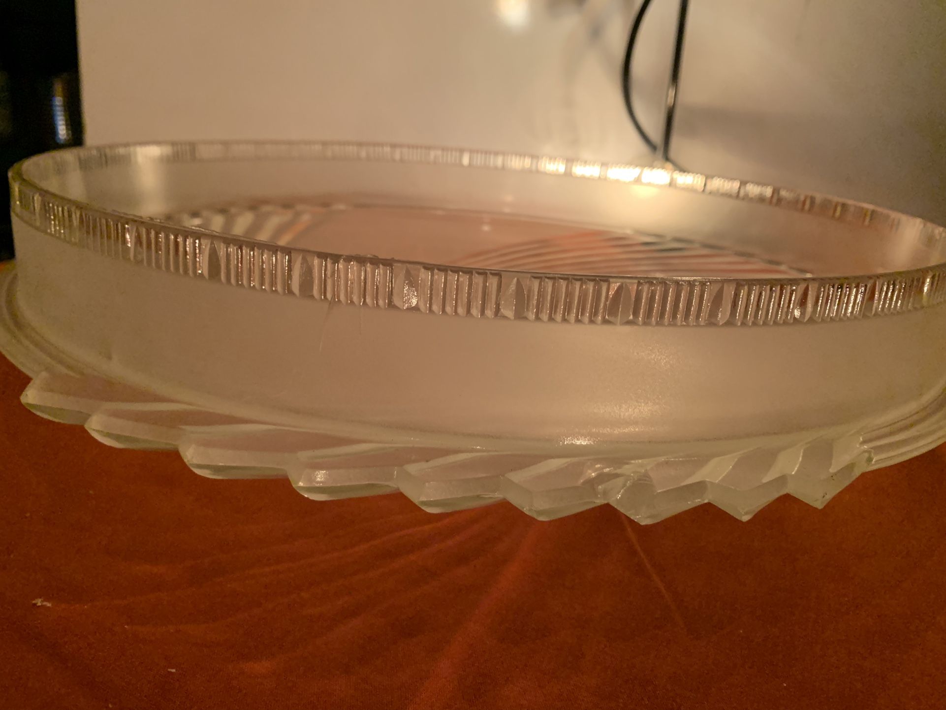 17 inch art deco glass chandelier