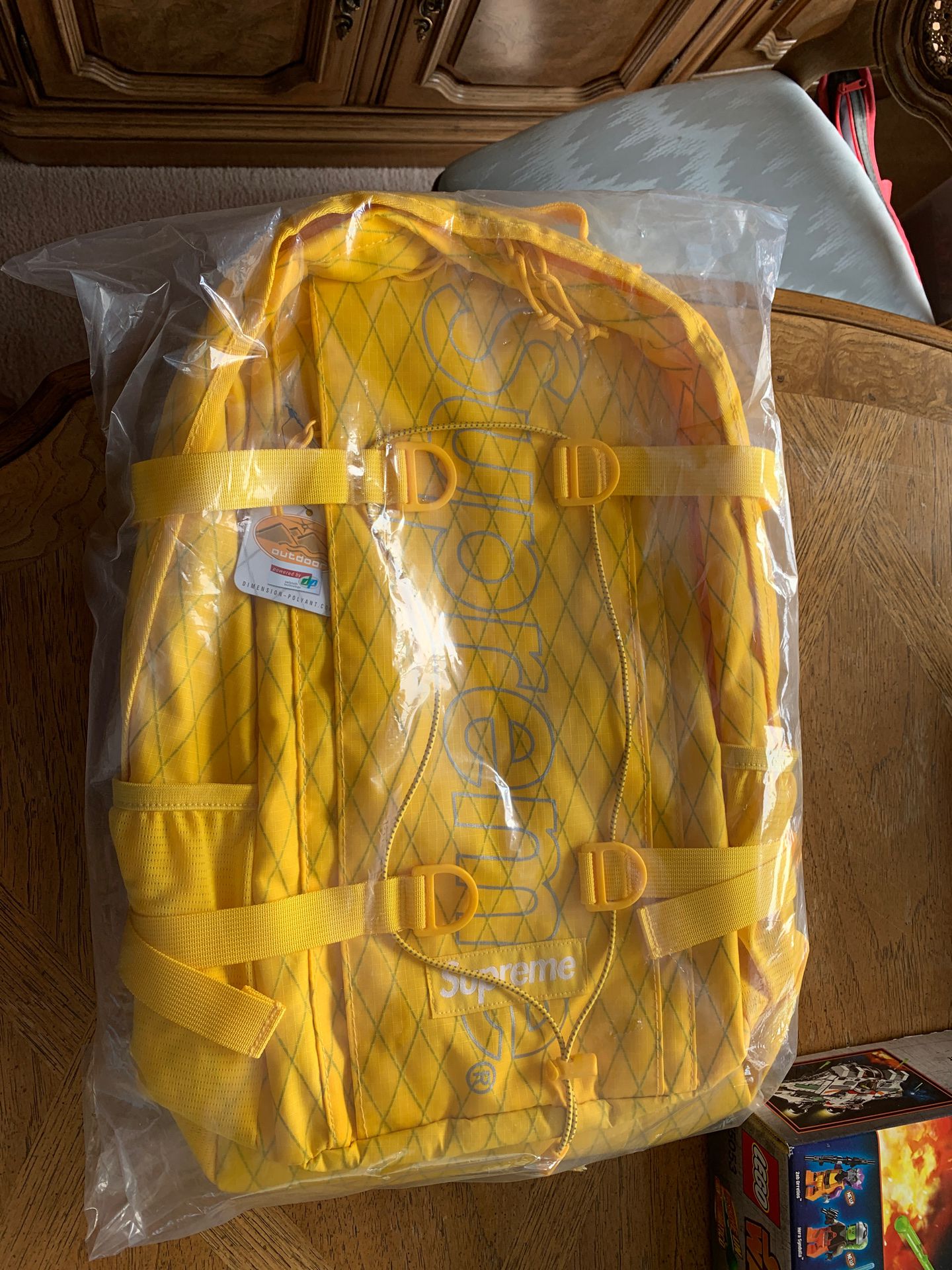 Supreme Yellow Backpack