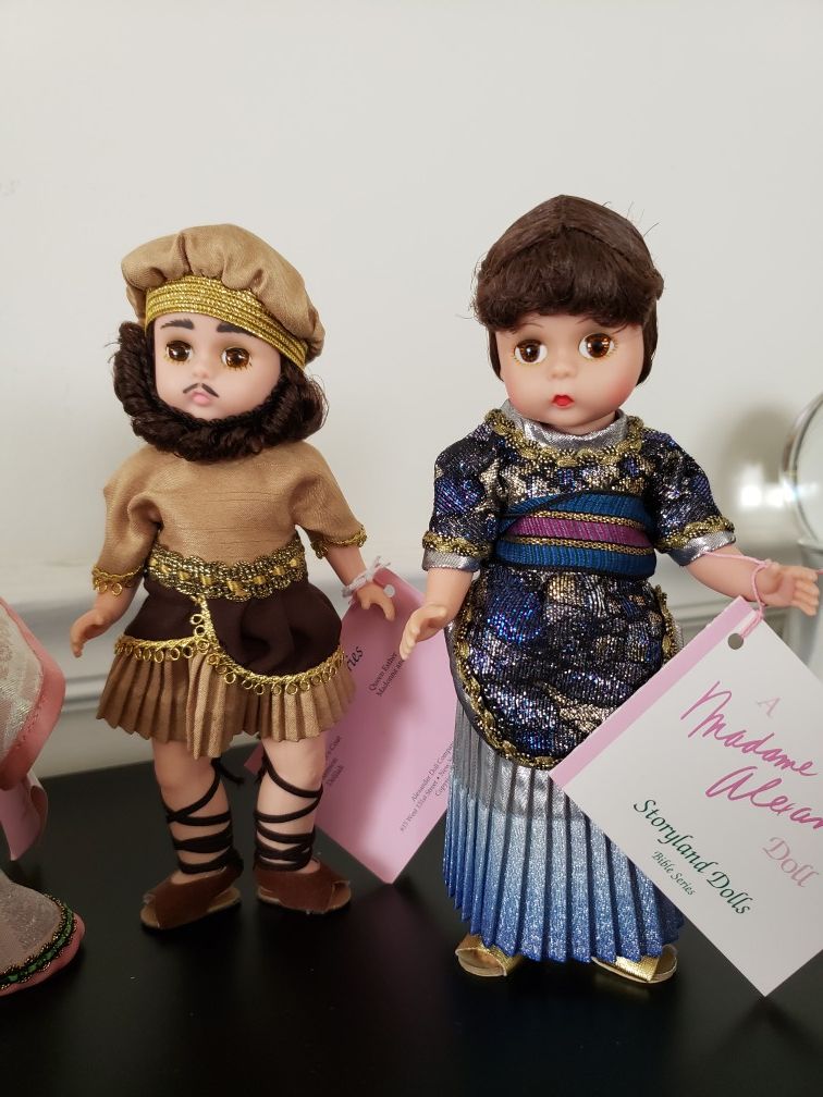 Set Of Four Madame Alexander 8" Dolls From The Bible Series