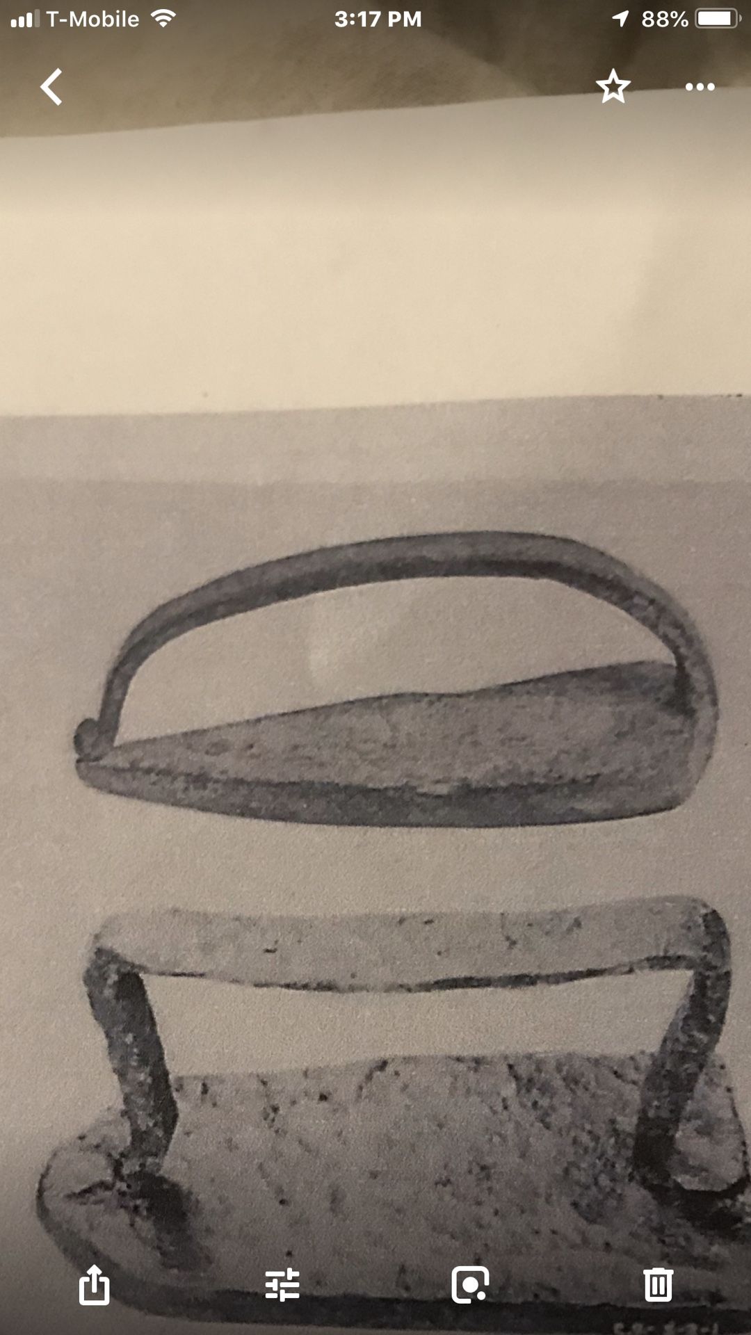 Hand Pounded Metal Sad Iron