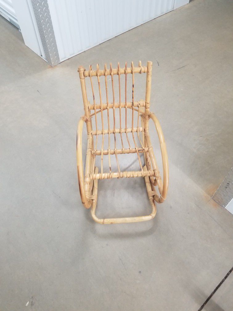 2 Wooden Rocking Chairs 