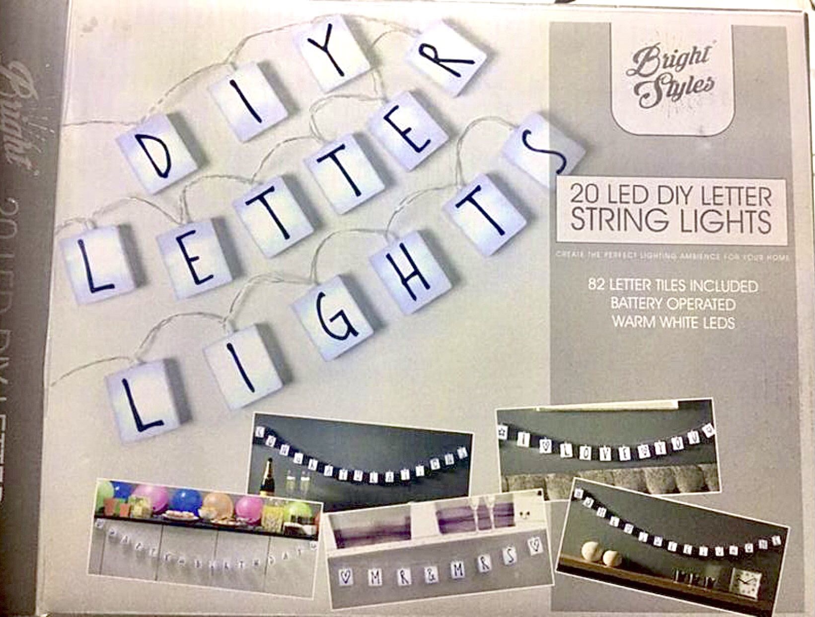 20 LED DIY letter string lights