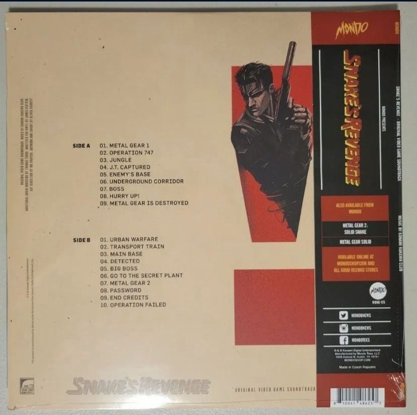 Snake's Revenge - Original Video Game Soundtrack LP