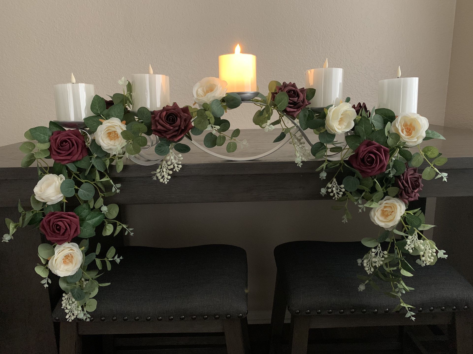 Wedding Table Candle Centerpiece 