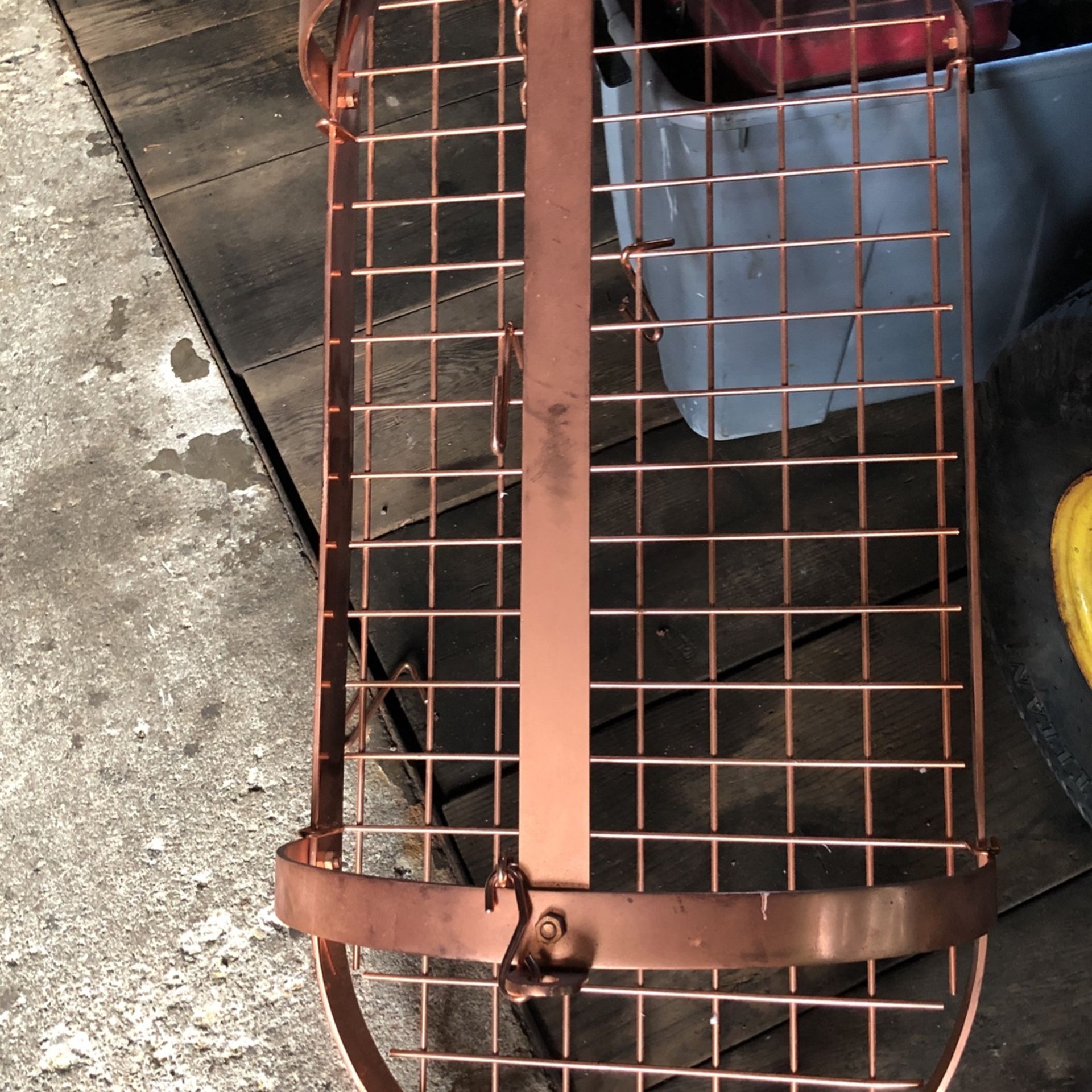 Kinetic Pot Rack ,Oval ,full Copper color