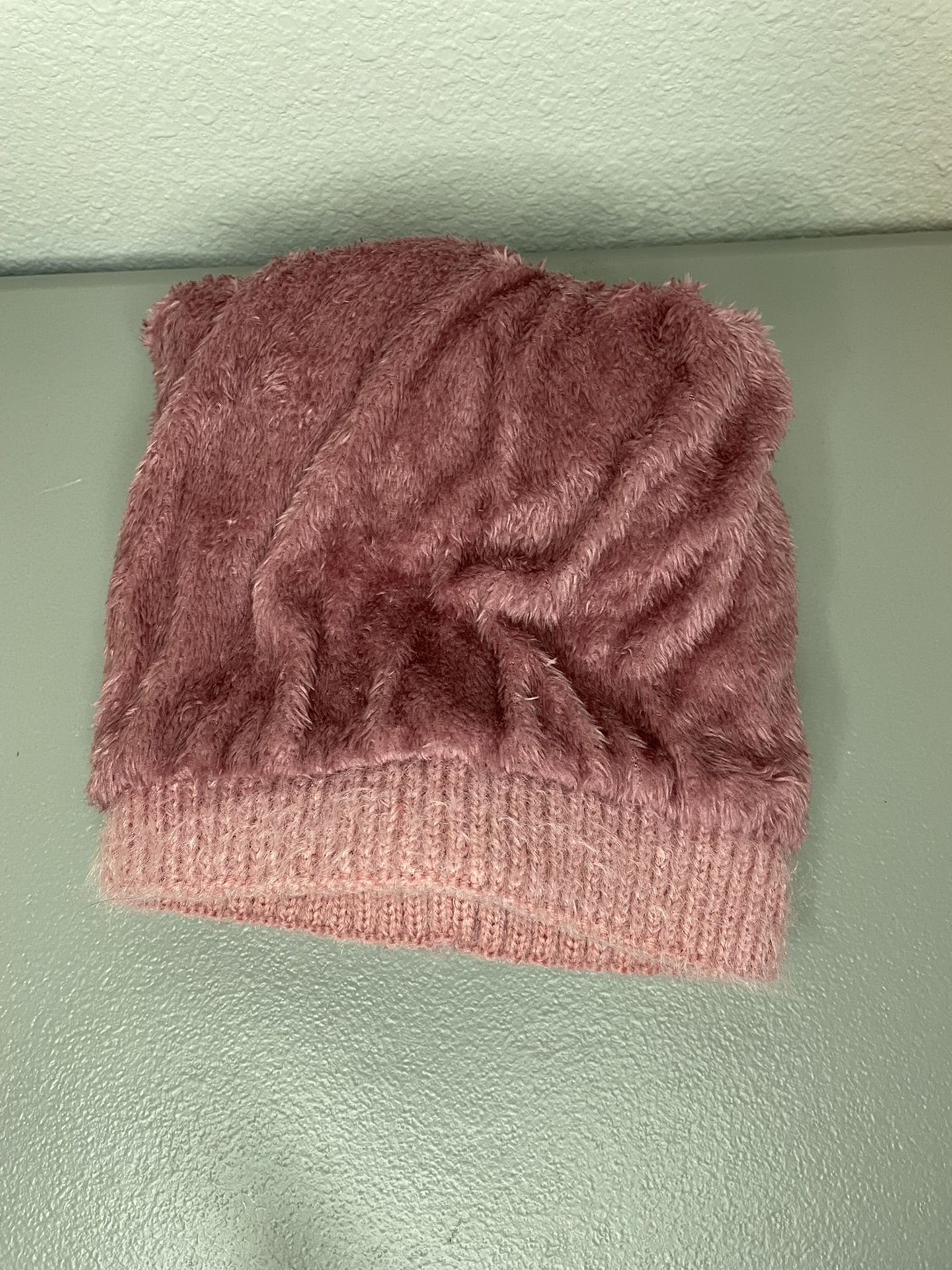 Pink Beanie hat With Pom Pom