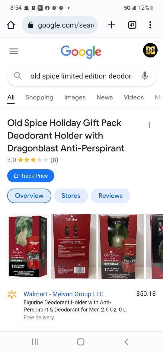 Old Spice Limited Edition Deodorant Holder Dragonblast