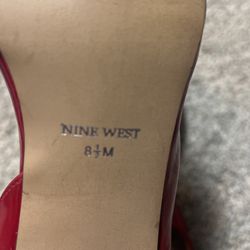 Nine West 8.5 Red Heels  Thumbnail