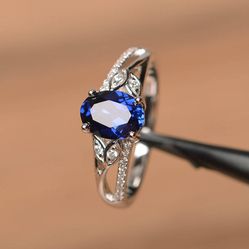 "Refine Oval Pure Zircon Romantic Silver Elegant Rings for Women, PD590
  Thumbnail