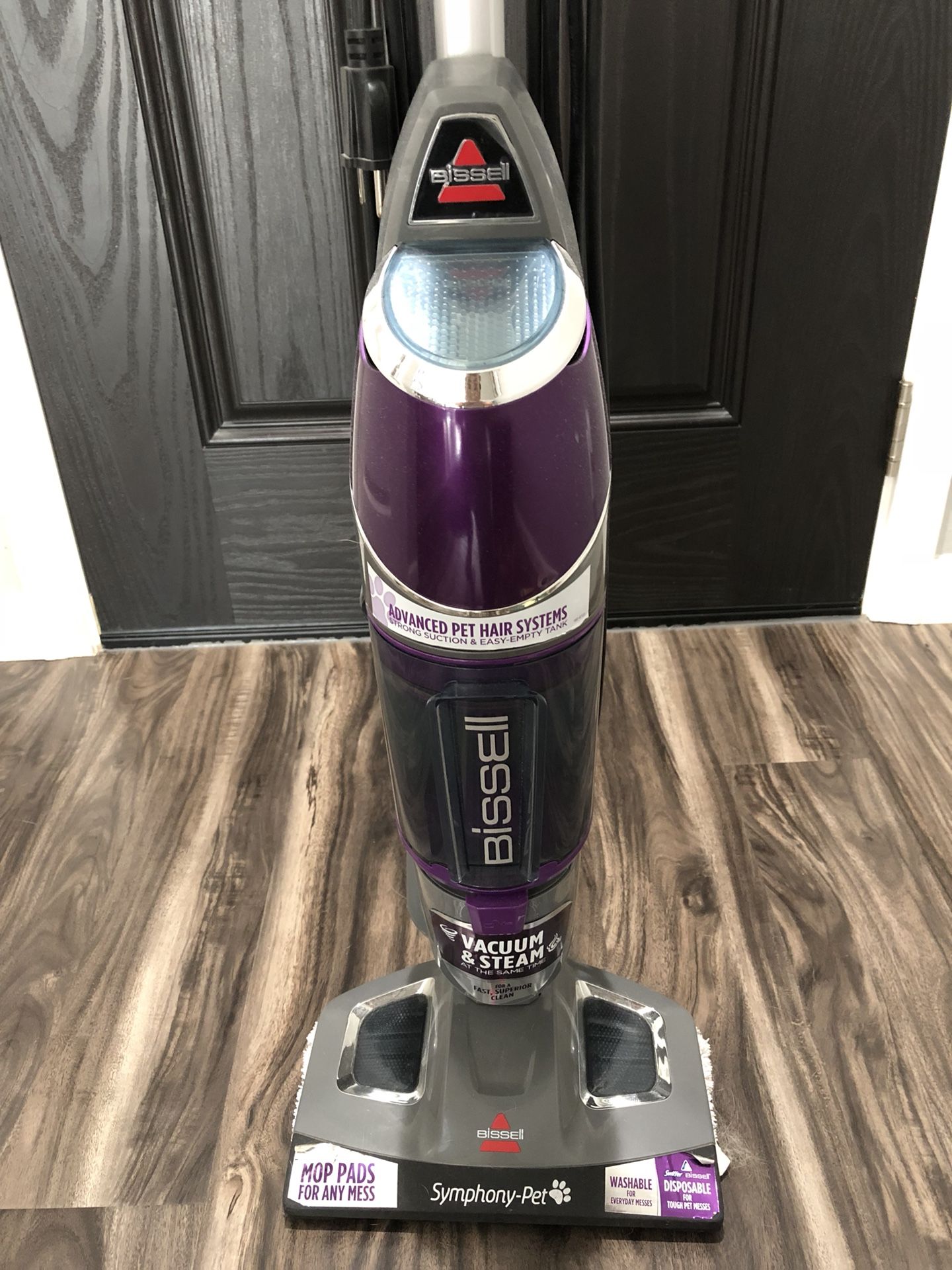 BISSELL Symphony Pet AllinOne Vacuum and Steam Mop Silver/GrapeVine