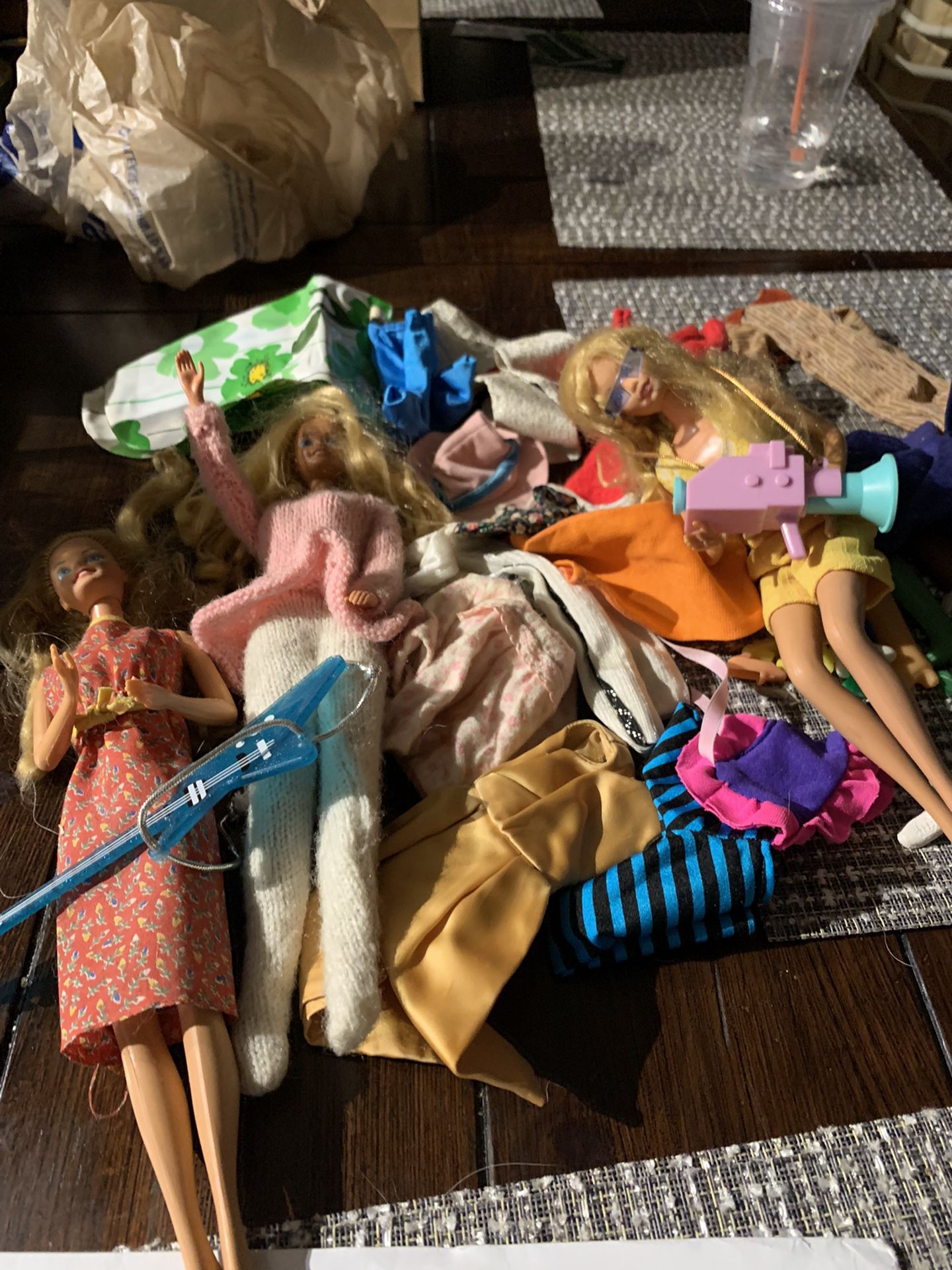 Three 1966 Barbies & Lots Of Clothes $ Accessories 