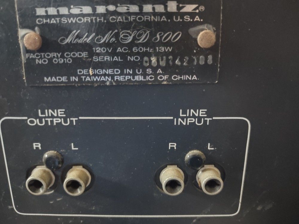Vintage Marantz SD800 Cassette Recorder