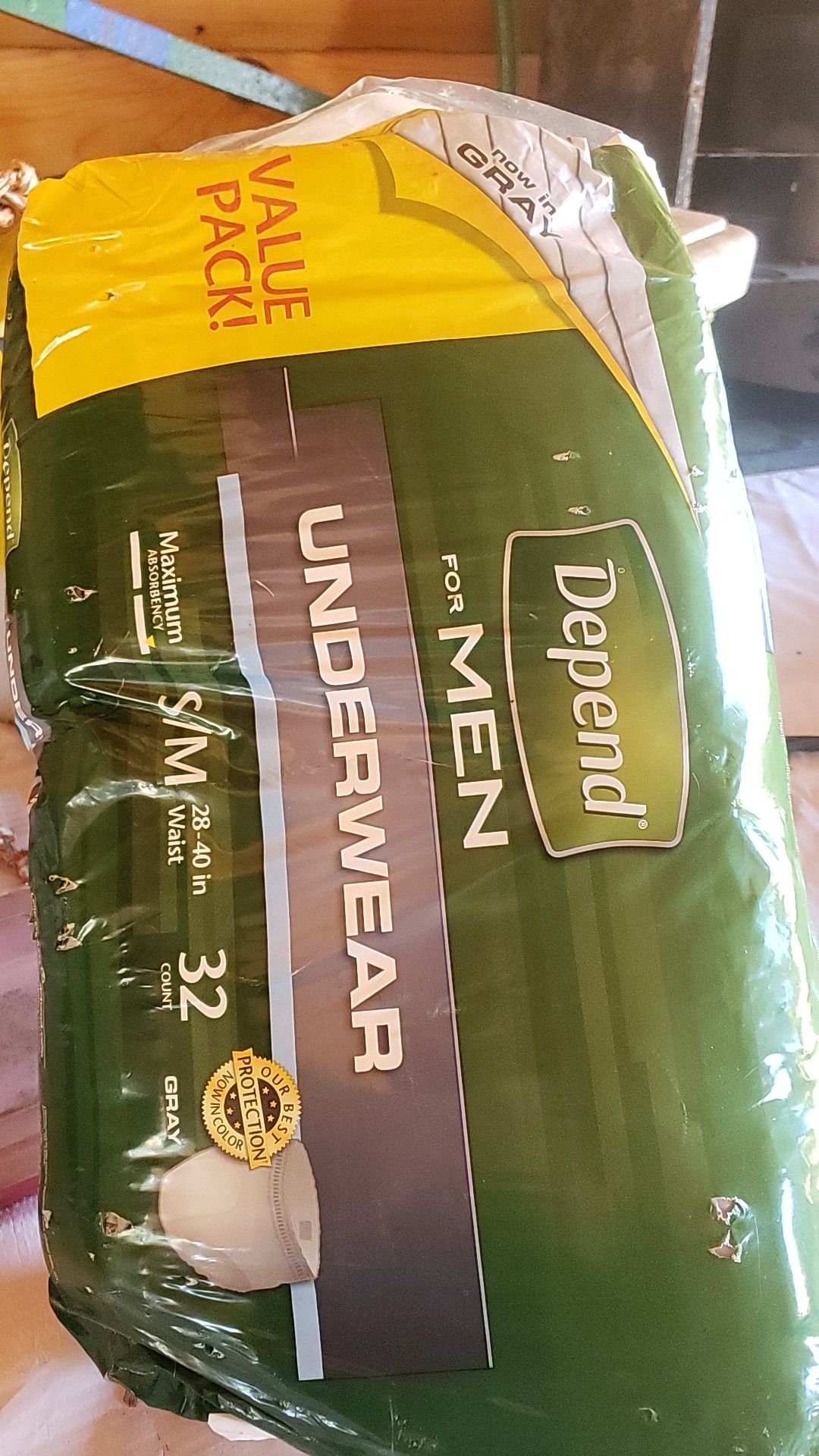 Depends For Men Unopened 32 Pack