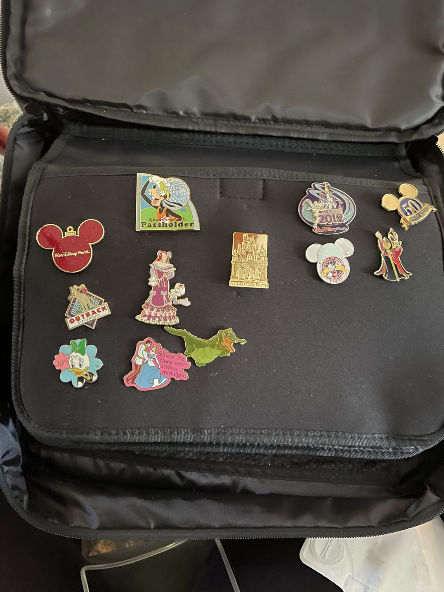 Disney Parks Pin Trading Bag And Pins