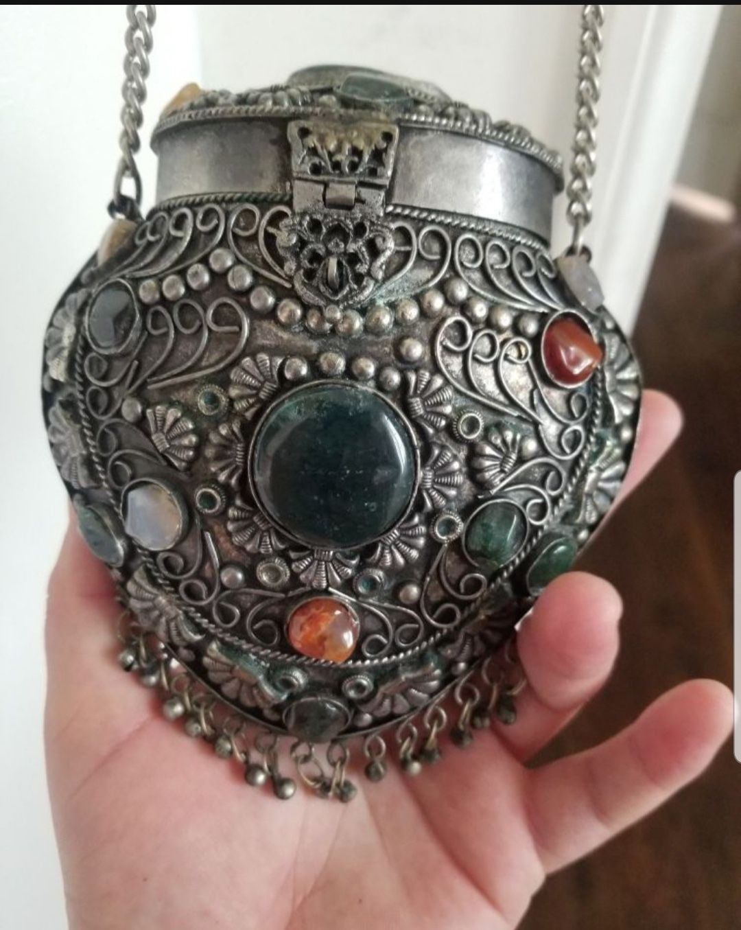 Silver And Crystal Purse